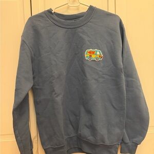 Gildan Blue Crew Neck Sweater with Van Embroidery